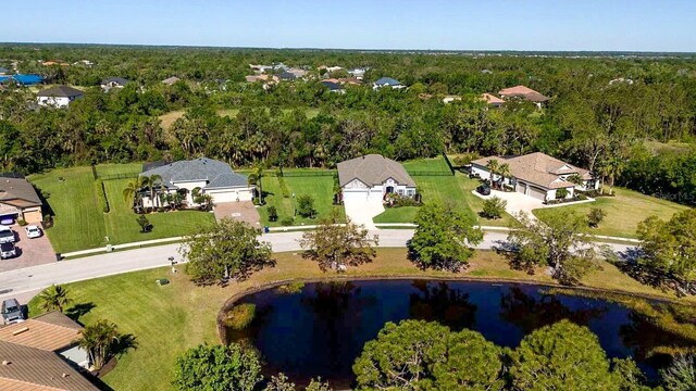 2707 162nd Ave E, Parrish, FL 34219 - aerial perspective of suburban area with a large body of water