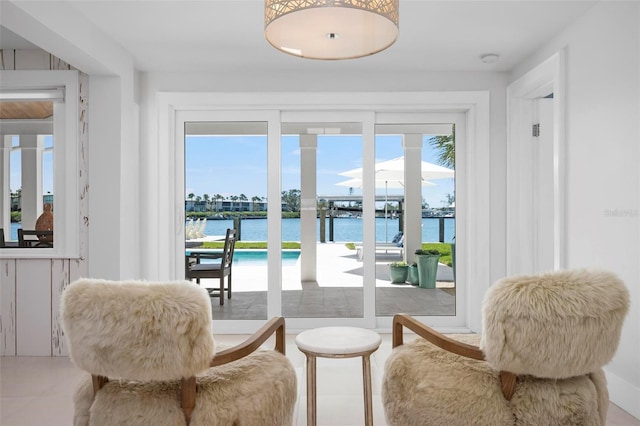 527 Key Royale Dr, Holmes Beach, FL 34217 - doorway featuring a water view