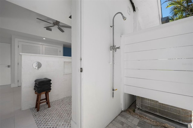 527 Key Royale Dr, Holmes Beach, FL 34217 - bathroom featuring ceiling fan
