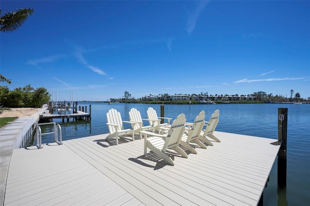 527 Key Royale Dr, Holmes Beach, FL 34217 - view of dock featuring a water view