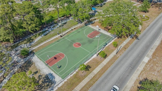 view of basketball court featuring community basketball court