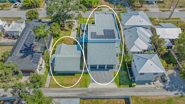 bird's eye view featuring a residential view