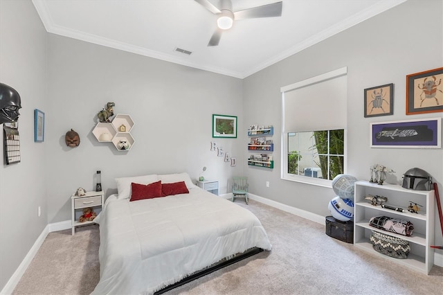 7257 Greystone St, Lakewood Ranch, FL 34202 - bedroom with baseboards, visible vents, and carpet
