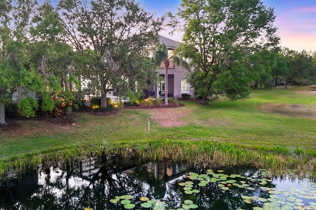 7257 Greystone St, Lakewood Ranch, FL 34202 - view of yard featuring a small pond