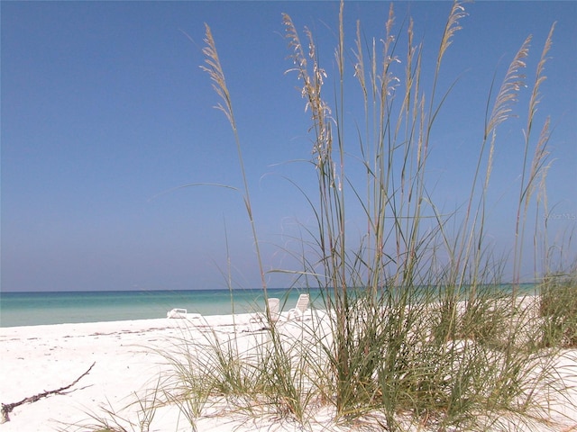 water view featuring nearby beach