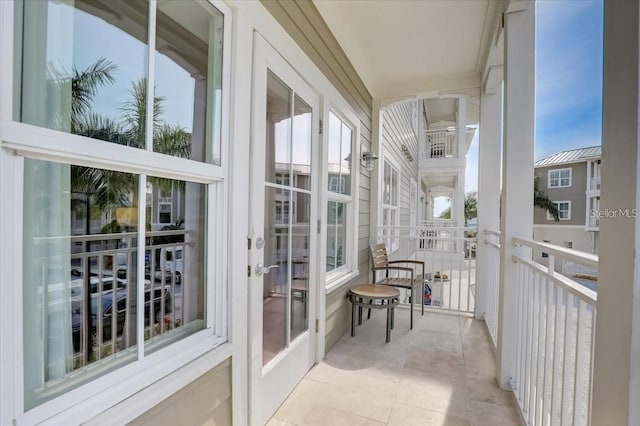 view of balcony