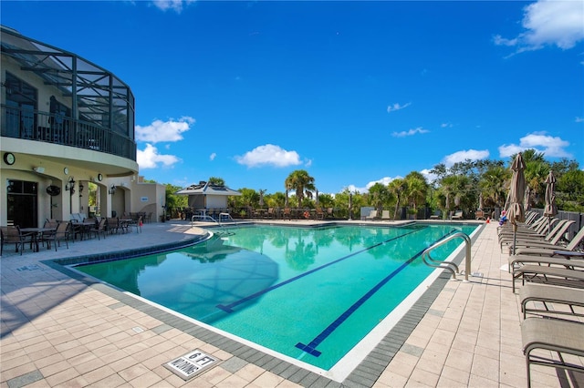 9818 Portside Ter, Bradenton, FL 34212 - pool featuring fence and a patio