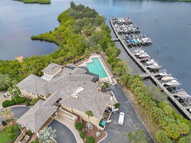 9818 Portside Ter, Bradenton, FL 34212 - aerial view featuring a water view