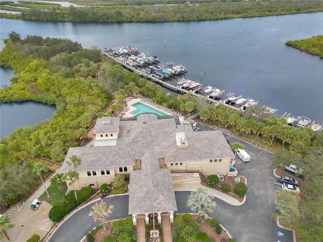 9818 Portside Ter, Bradenton, FL 34212 - birds eye view of property with a water view