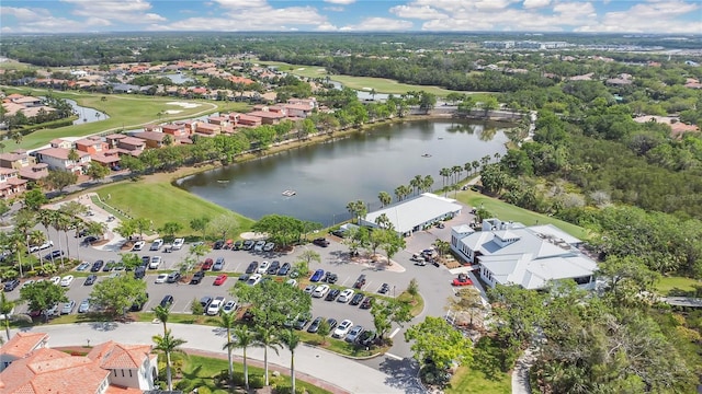 9818 Portside Ter, Bradenton, FL 34212 - drone / aerial view featuring view of golf course and a water view