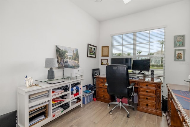 12557 Galapagos Ct, Venice, FL 34293 - office area with light wood-style floors