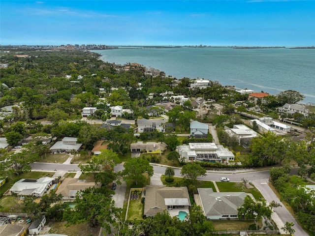 577 Corwood Dr, Sarasota, FL 34234 - bird's eye view with a water view