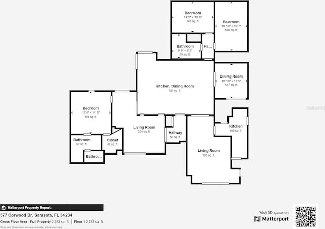 577 Corwood Dr, Sarasota, FL 34234 - view of layout