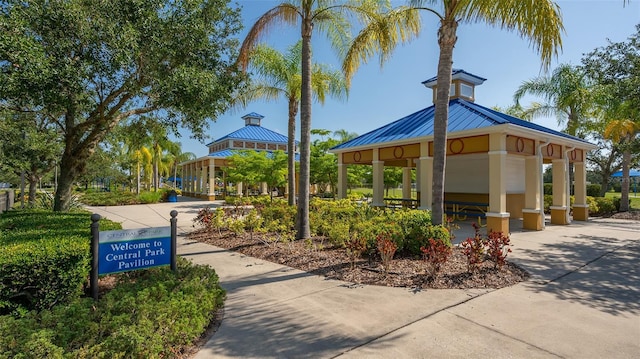 view of property's community featuring a gazebo