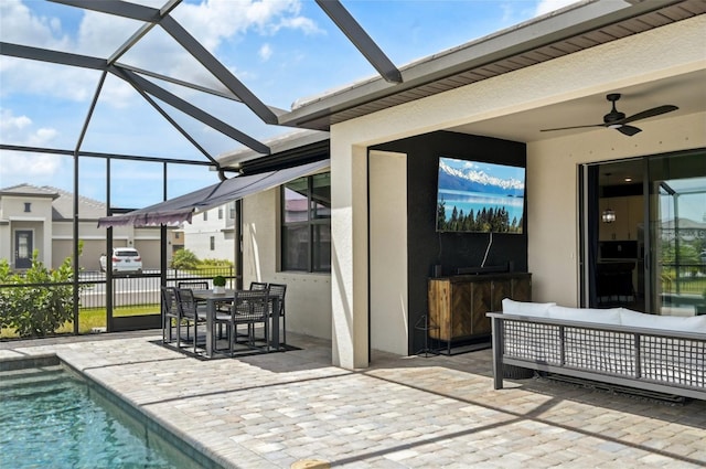 15104 Blue Bay Ter, Lakewood Ranch, FL 34211 - sunroom / solarium with ceiling fan