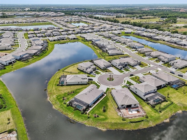 15104 Blue Bay Ter, Lakewood Ranch, FL 34211 - aerial perspective of suburban area with a nearby body of water