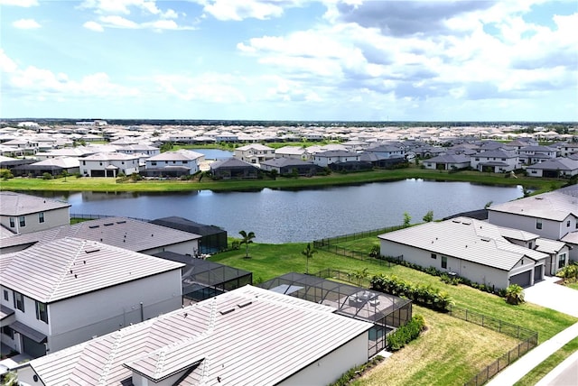 15104 Blue Bay Ter, Lakewood Ranch, FL 34211 - aerial view of residential area featuring a nearby body of water