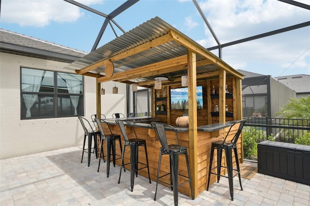 15104 Blue Bay Ter, Lakewood Ranch, FL 34211 - view of patio featuring a lanai