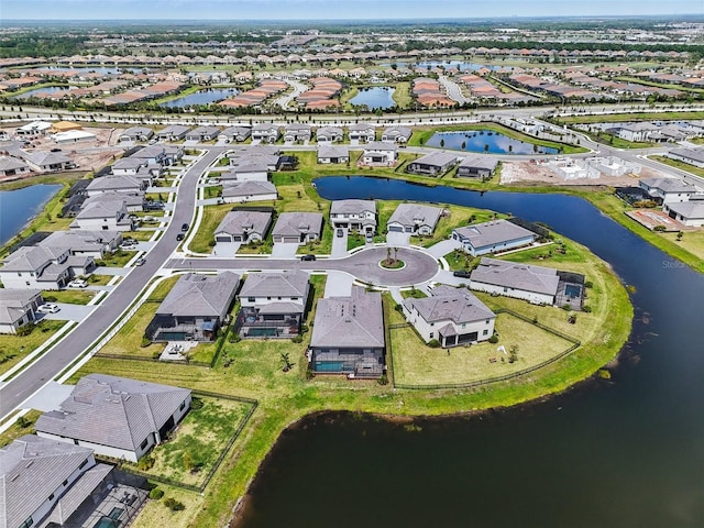 15104 Blue Bay Ter, Lakewood Ranch, FL 34211 - aerial view of property and surrounding area featuring nearby suburban area and a nearby body of water