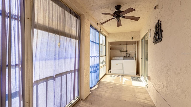 3763 Lake Bayshore Dr Unit 310, Bradenton, FL 34205 - unfurnished sunroom with separate washer and dryer