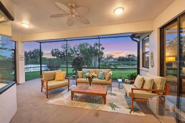 view of sunroom / solarium