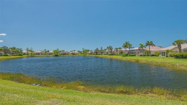 property view of water featuring a residential view