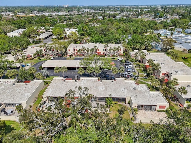 drone / aerial view featuring a residential view