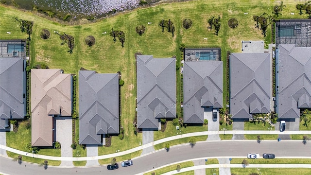 aerial view of residential area