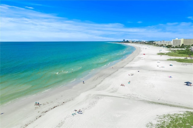 336 Avenida De Mayo, Sarasota, FL 34242 - property view of water with a view of the beach