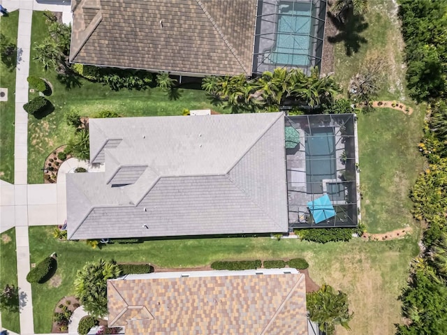 view from above of property