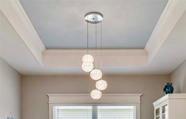detailed view of a chandelier