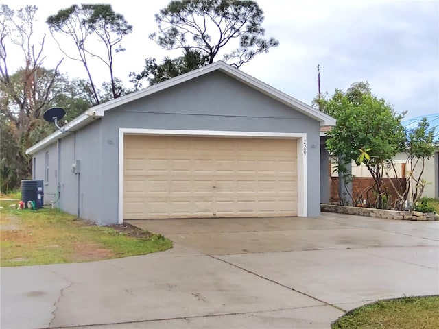 garage featuring cooling unit