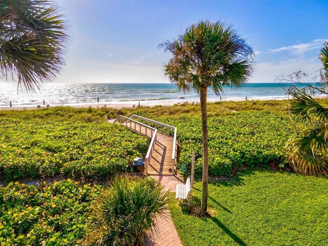 water view with local beach