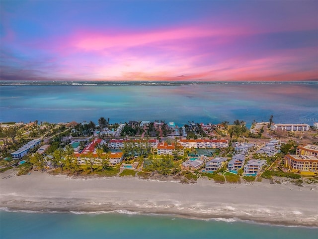 aerial overview of property's location featuring a large body of water