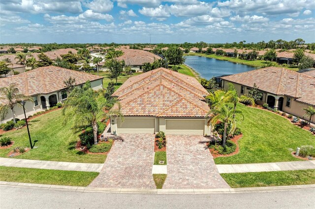 19889 Benissimo Dr, Venice, FL 34293 - birds eye view of property with a water view