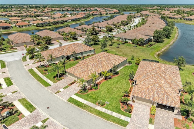 19889 Benissimo Dr, Venice, FL 34293 - drone / aerial view featuring a residential view and a water view