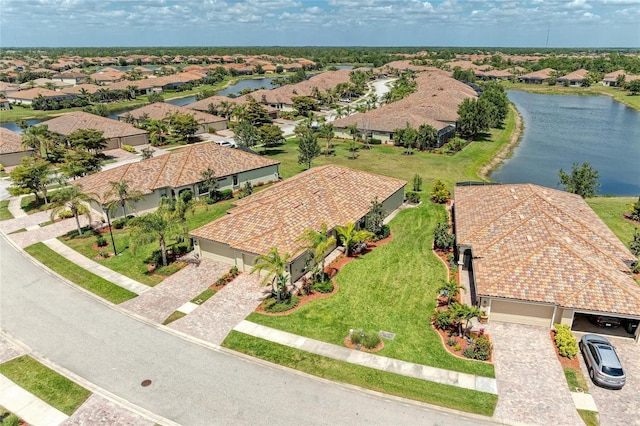 19889 Benissimo Dr, Venice, FL 34293 - bird's eye view with a residential view and a water view