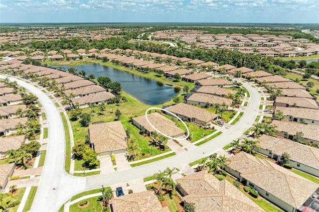 19889 Benissimo Dr, Venice, FL 34293 - drone / aerial view with a residential view and a water view