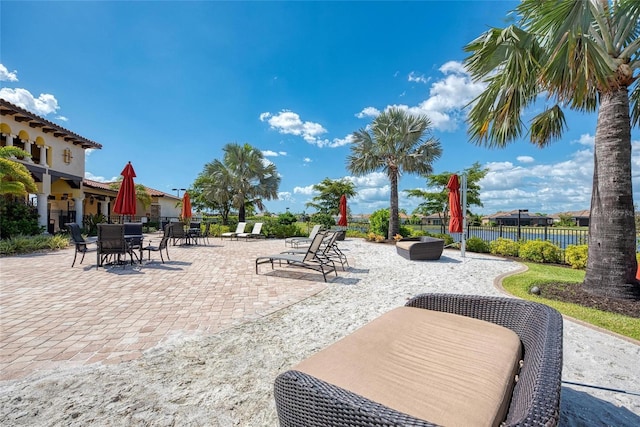 19889 Benissimo Dr, Venice, FL 34293 - view of patio featuring fence