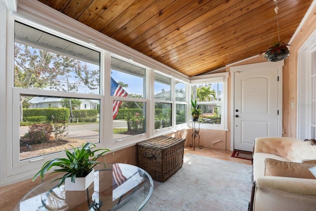 view of sunroom