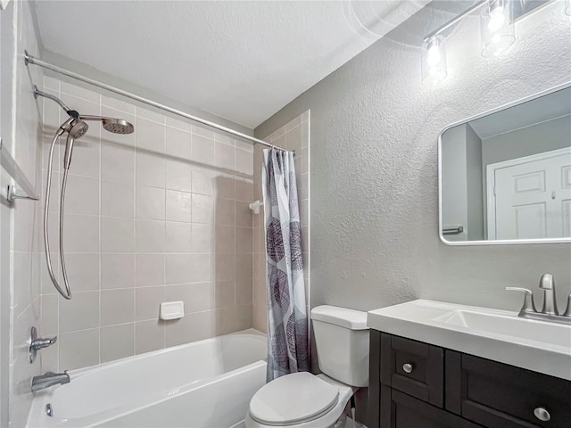 4850 51st St W Unit 4205, Bradenton, FL 34210 - full bath featuring a textured wall, vanity, toilet, and shower / bath combo