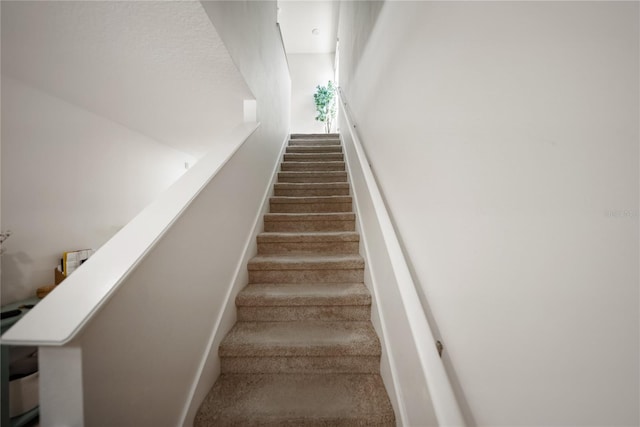 view of stairway