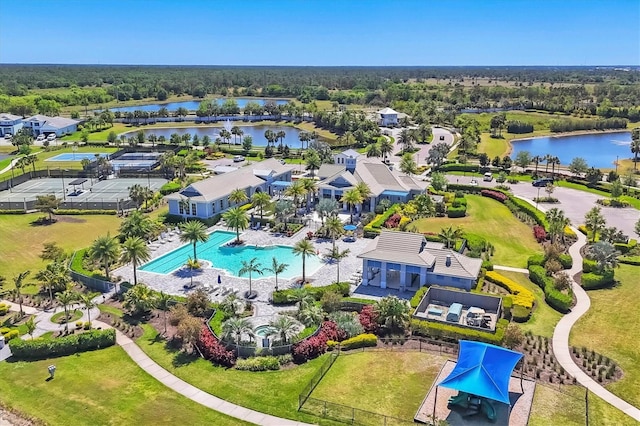 17675 Azul Dr, Lakewood Ranch, FL 34202 - drone / aerial view with a water view