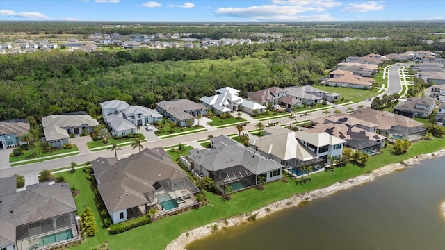 9241 Starry Night Ave, Sarasota, FL 34241 - aerial view with a residential view and a water view
