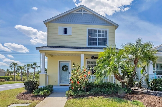 5532 River Sound Ter, Bradenton, FL 34208 - view of front of house featuring a porch and stucco siding