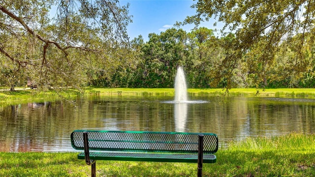 view of home's community featuring a water view