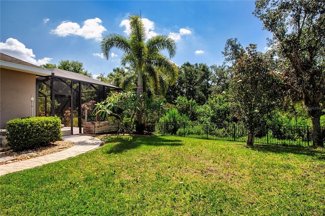 12841 Balsam Ter, Bradenton, FL 34212 - view of yard with glass enclosure