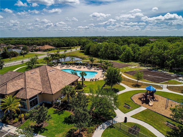 12841 Balsam Ter, Bradenton, FL 34212 - aerial view of a pool