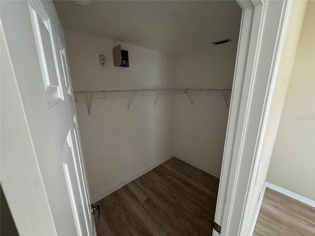 11811 53rd Ct E, Parrish, FL 34219 - walk in closet with visible vents and wood finished floors