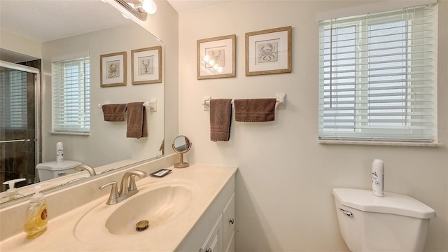 bathroom with toilet and a wealth of natural light